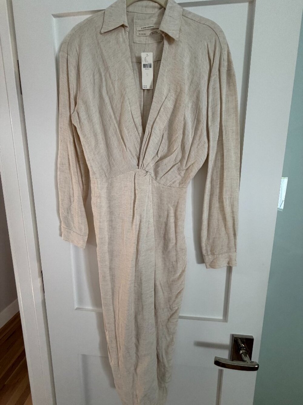 Anthropology Linen Mix Dress
